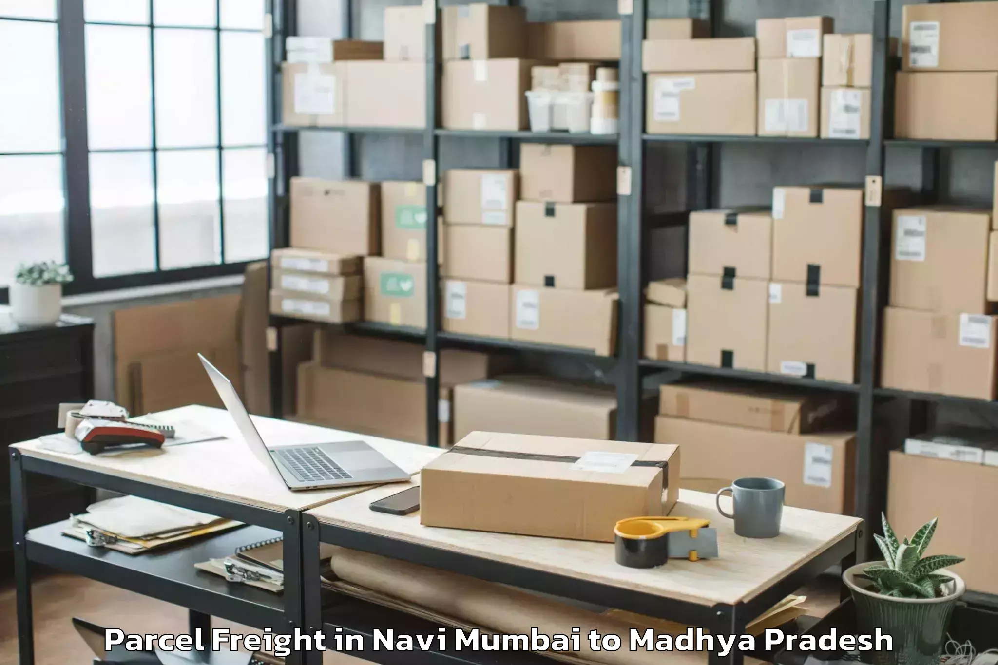 Book Navi Mumbai to Barnagar Pt Parcel Freight